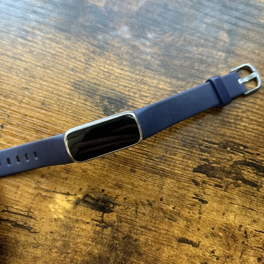 Fitbit Luxe Smart‎ Fitness & Wellness Tracker Blue Silver Untested See Desc
